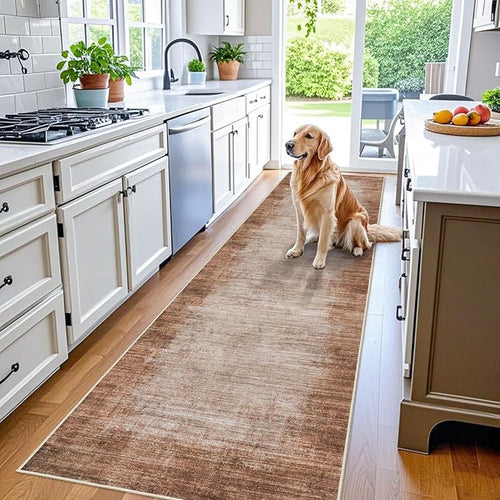 3x10 ft Hallway Runner Rug – Non-Slip Washable Solid Long Carpet Runner by BYYVOORugsforYourHome