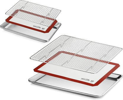 New Star Foodservice 1028751 Commercial-Grade Bun Pan/Baking Sheet, Baking Mat - Image 2