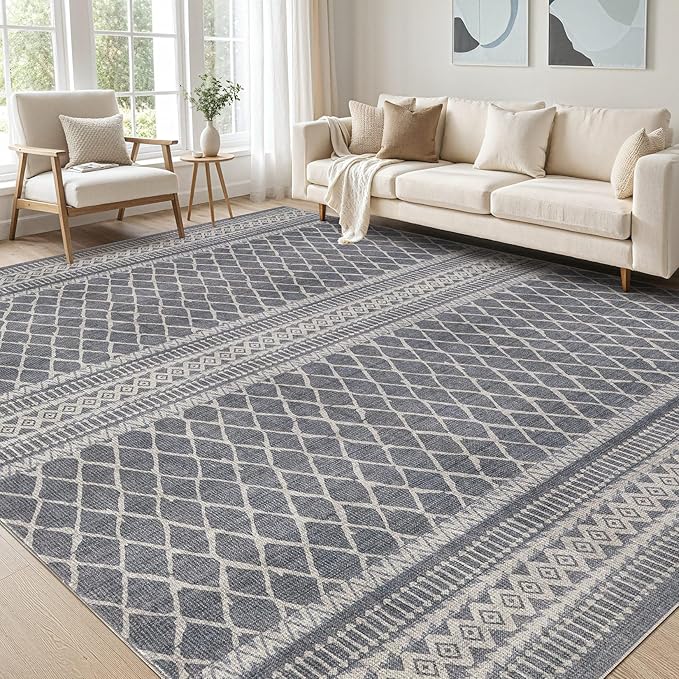 cotiled 6x9 Area Rugs Living Room Rug: Washable Boho Rugs by COTILED