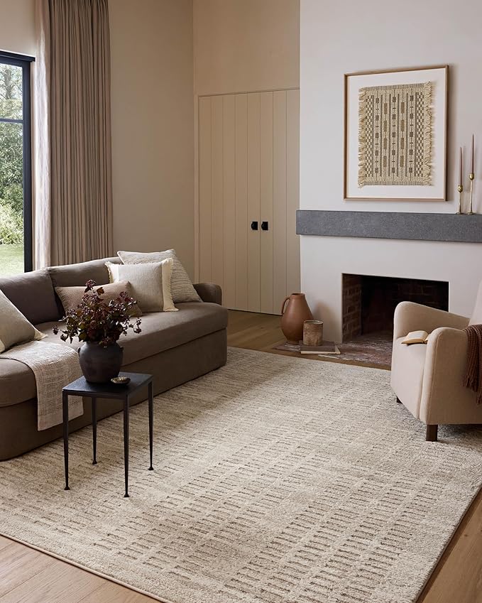 Loloi Amber Lewis Monty Collection MOT-03 Ivory/Beige 5'-3" x 7'-6", .50" Pile by Unknown