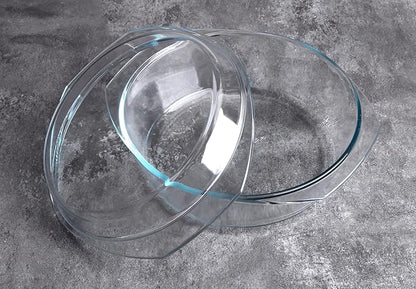Round Tempered Glass Casserole Dish - Image 7