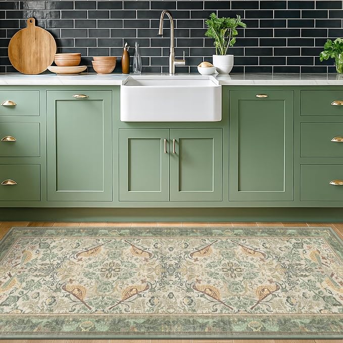 Hazo Haus Boho Long Bathroom Runner Rug 2x6 - Image 6