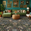 Botanical 10x14 Area Rug for Living Room, Extra Large Bedroom by HazoHaus