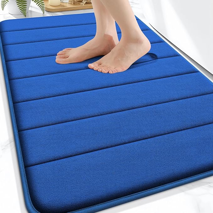 OLANLY Memory Foam Bath Mat 30x20, Super Soft Absorbent Bathroom Rugs, Quick Dry by OLANLY