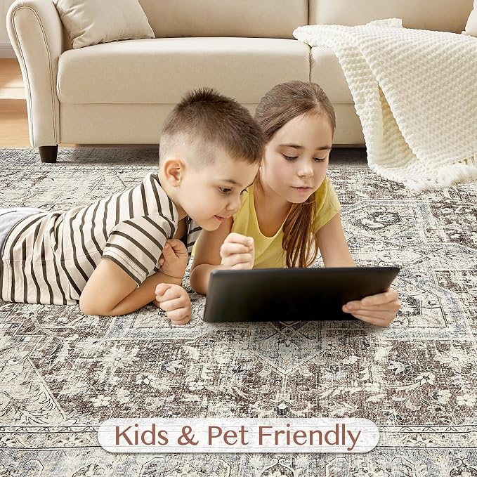 Tortania 8' Square Area Rug Living Room Rugs - Image 7