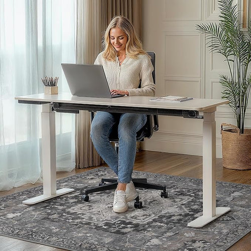 36"x48" Office Chair Mat for Hardwood Tile Floor, Under Desk Carpet Protector - Image 2