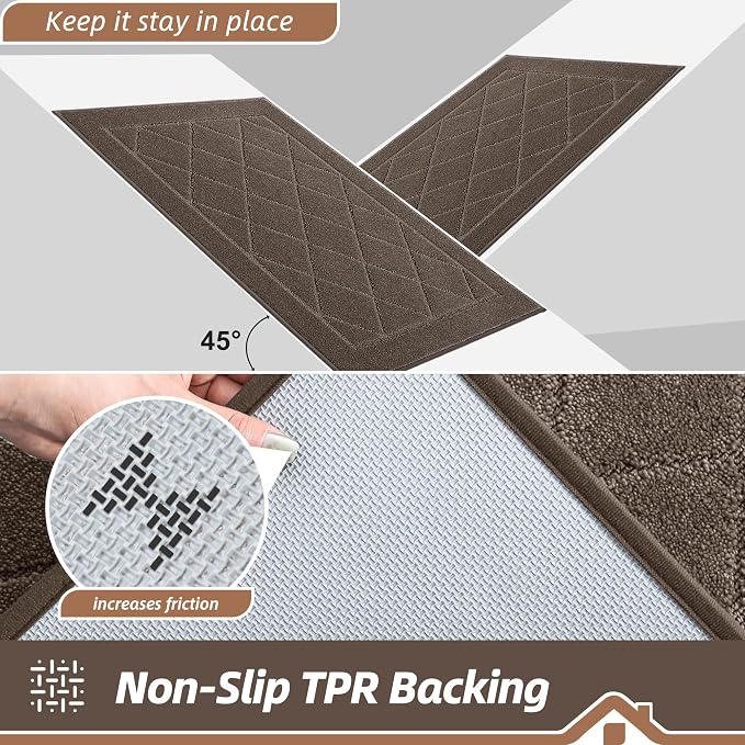 BEQHAUSE Dirt Trapper Door Mat 24" x 60", Doormat Non-Slip Entryway Rugs - Image 5