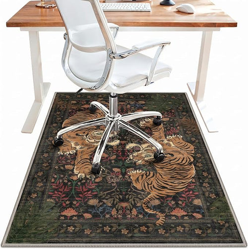 36"x48" Office Chair Mat for Hardwood Tile Floor, Under Desk Carpet Protector by BESBLEE