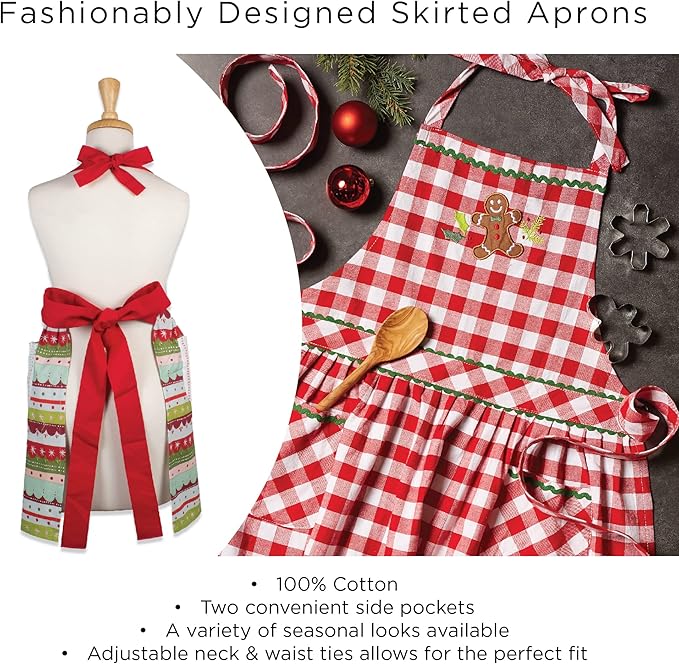 DII Women's Spring & Summer Apron Collection Adjustable, Two Large Pockets & - Image 6