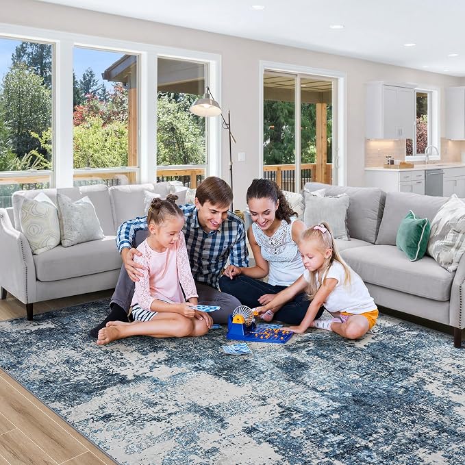 Washable Rug 6x9 Area Rugs: Soft Large Living Room Rug - Image 8