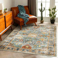 CHAMPLANT Area Rug 5'x7' Washable Vintage Traditional Floor Cover Foldable Thin by CHAMPLANT