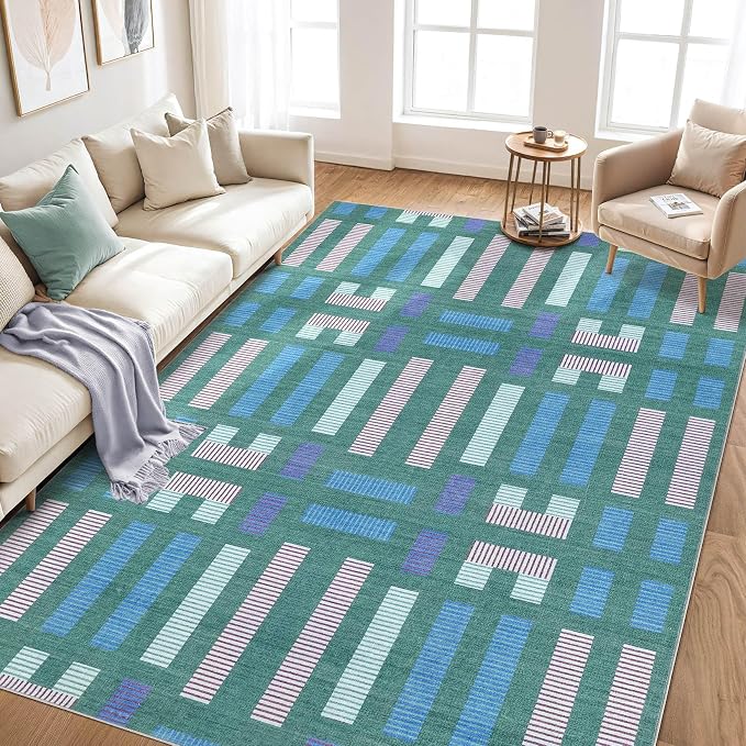 cotiled 10x12 Area Rugs Living Room Rug: Washable Boho Rugs - Image 6