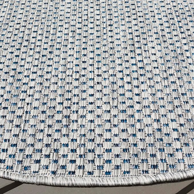 SAFAVIEH Washable Rug Outdoor Courtyard Collection 5'3" x 5'3" Round, - Image 5