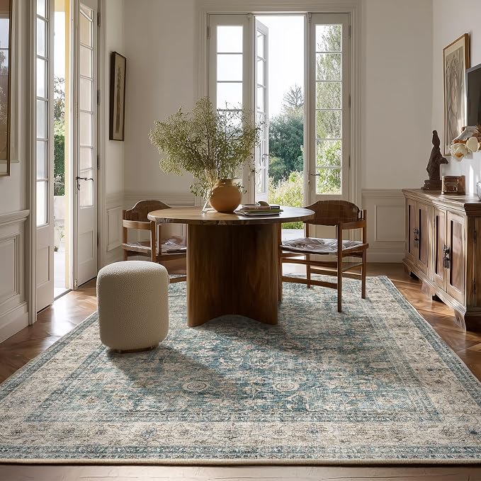Machine Washable Living Room Rug: 5x7 Area Rugs - Image 7