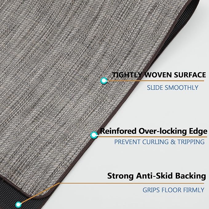 Chair Mat for Hardwood & Tile Floor, Anti Slip, Floor Protector for Home Office - Image 3