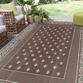Pauwer Waterproof Outdoor Rug 6x9, Reversible Plastic Straw Patio Camping Rug by Pauwer