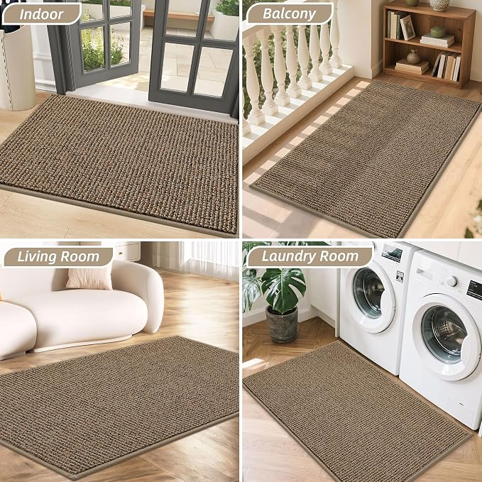 BEQHAUSE Dirt Trapper Door Mat 32" x 48", Non-Slip Washable Doormats Entrance - Image 8