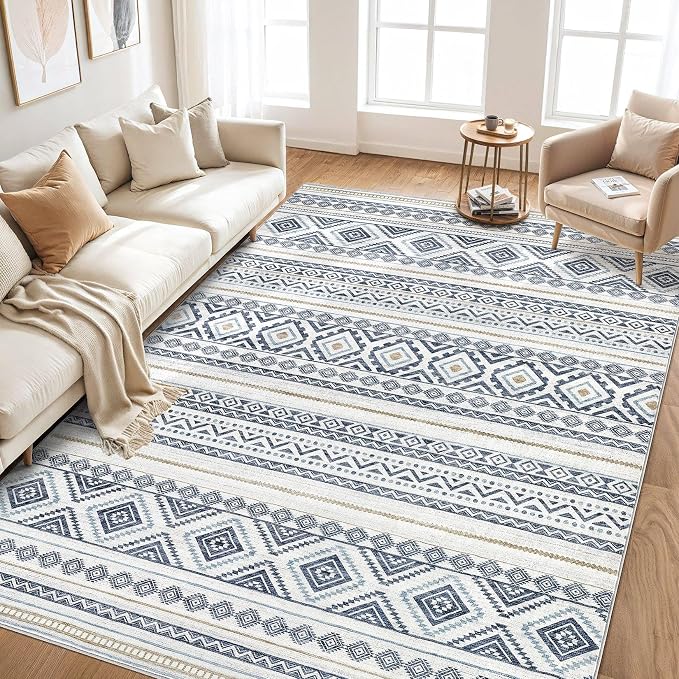 cotiled 10x13 Area Rugs Living Room Rug: Washable Boho Rugs - Image 6