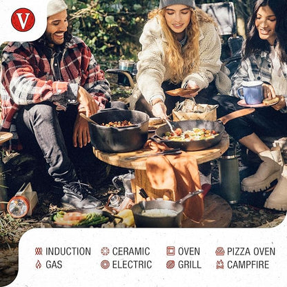 Victoria 6-Quart Cast Iron Dutch Oven - Image 3