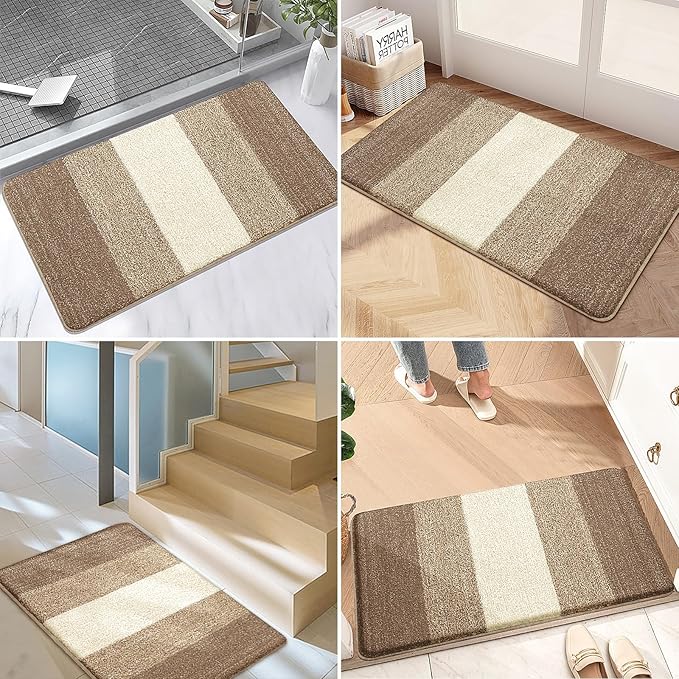 Kitinjoy Indoor Outdoor Door Mat, 70x32 Non-Slip Absorbent Dirt Trapper - Image 6