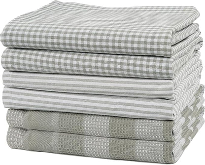 Casa Platino Hand Towels for Kitchen Set of 6 – 100% Cotton 18"x28" Kitchen by CasaPlatino