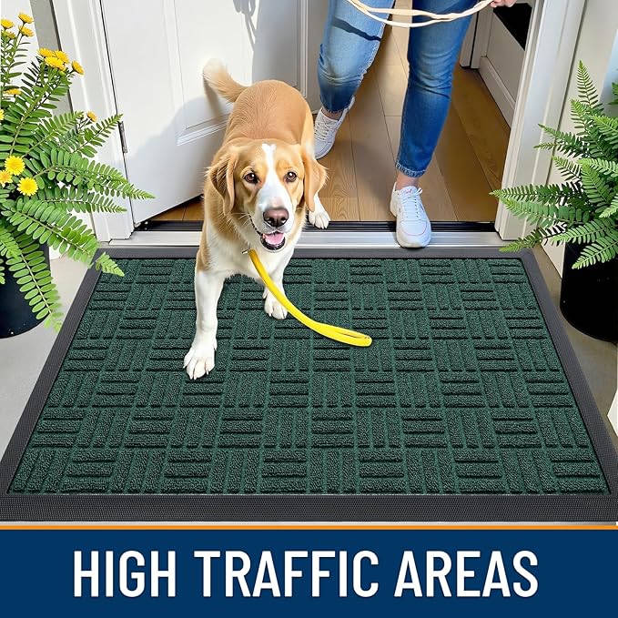 OLANLY Front Door Mat Outside Entrance 71x23, Heavy Duty Sturdy Natural Rubber - Image 5