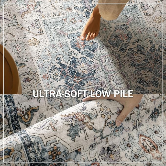 Machine Washable Kitchen Runner Rugs: 2'x6' Hallway Runner Rug Non Slip Low - Image 4
