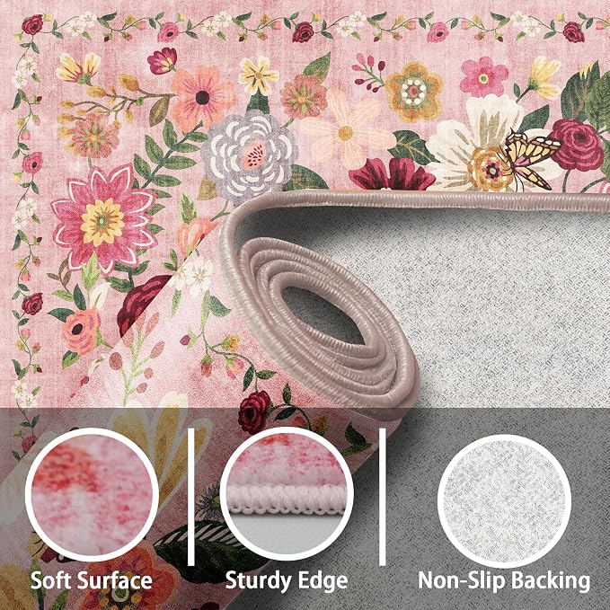 2x4 Entryway Runner Rugs, Non Slip Washable Rugs - Image 7