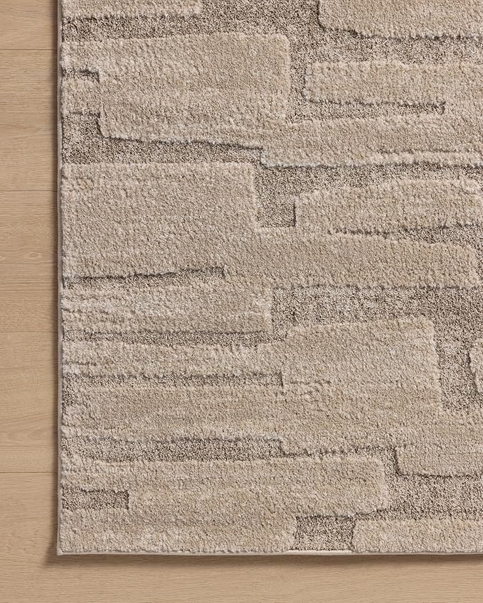 Loloi Amber Lewis Monty Collection MOT-04 Taupe/Beige 2'-7" x 8'-0", .50" Pile - Image 6