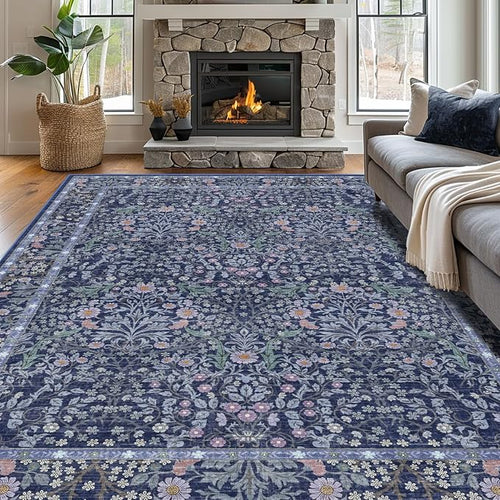 8x10 Washable Area Rugs for Living Room, Stain Resistant Vintage Rugs for by Unknown