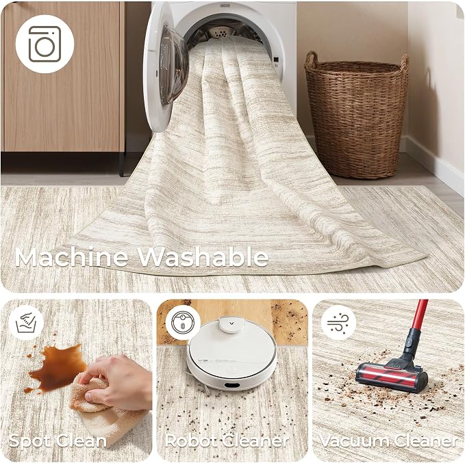 3x6 Runner Rug Non Slip, Thin Entryway Washable Rug - Image 8