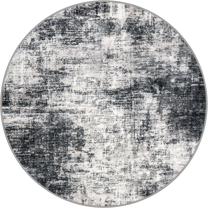 IOHOUZE Round Area Rug 5 Ft Circle Entryway Rugs Round Washable Door Mat Indoor - Image 10
