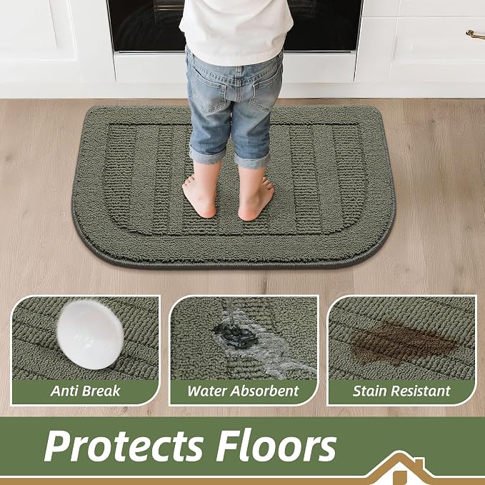 BEQHAUSE 24x40 Inch Kitchen Rug Mat Durable Kitchen Rugs Non-Slip Washable - Image 4