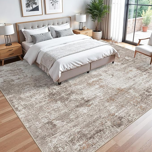 12x12ft Square Living Room Rug – Non-Slip Washable Extra Large Floor Carpet - Image 2