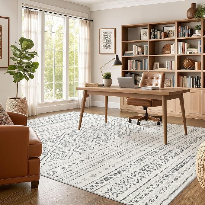 Nakagishi Area Rug Living Room Rugs: 10x14 Large Soft Machine Washable Boho - Image 5