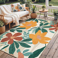 GENIMO Indoor Outdoor Area Rug 5'x8', Machine Washable Rugs by GENIMO