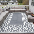 HUGEAR Outdoor Rug 8x10 Patio Waterproof Mat Camping Carpet Outside Area Rug by HUGEAR