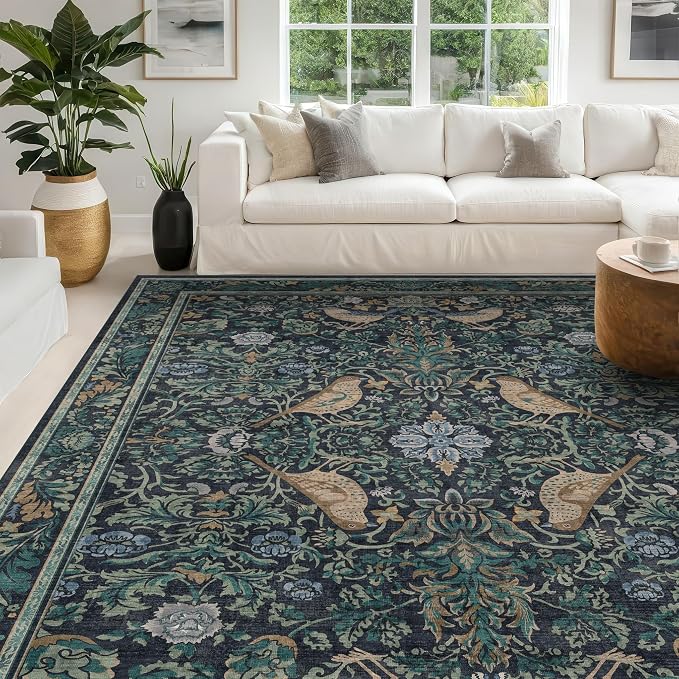 Soft Washable 9x12 Area Rug for Living Room, Bedroom Stain Resistant - Image 6