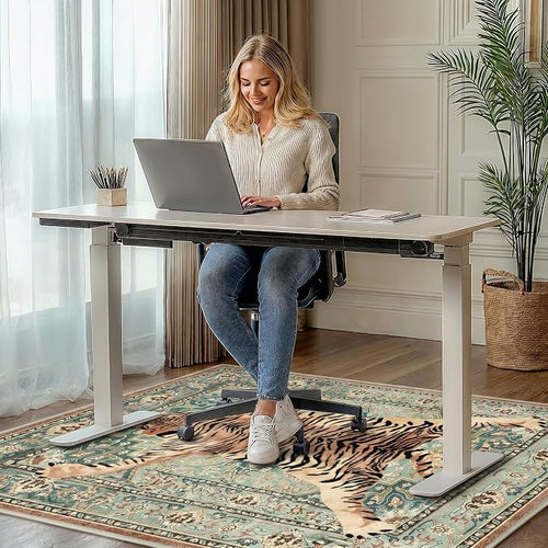36"x60" Office Chair Mat for Hardwood Tile Floor, Under Desk Carpet Protector - Image 2