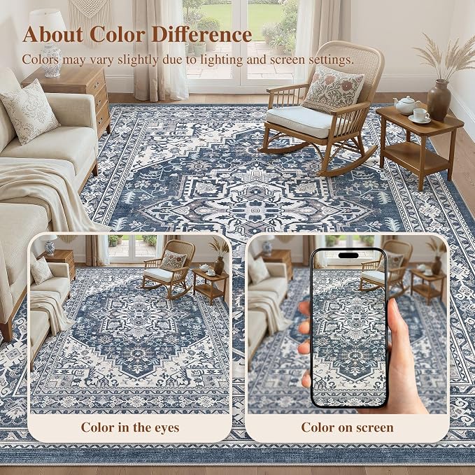UERMEI 10x12 Area Rug for Living Room - Image 8
