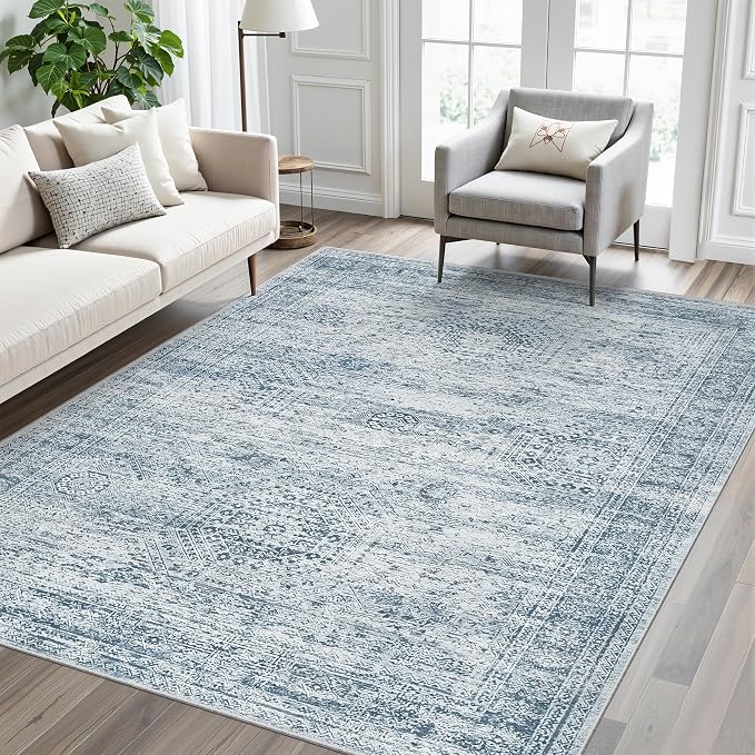 Soalmost 6x9 Area Rug for Living Room Washable 6x9 Non-Slip Modern Rugs for by Soalmost