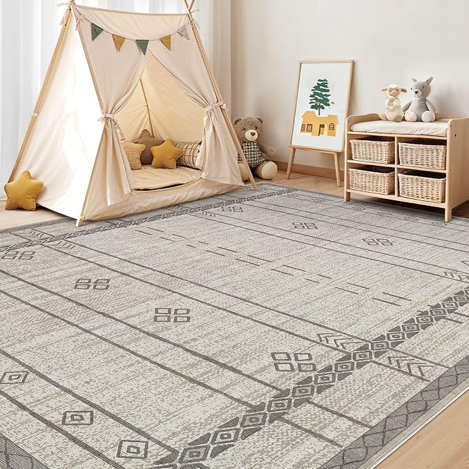 cotiled 5x7 Area Rugs Living Room Rug: Washable Boho Rugs - Image 6