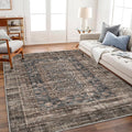 CHAMPLANT Area Rug 5'x7' Washable Rug Vintage Traditional Floor Cover Thin by CHAMPLANT