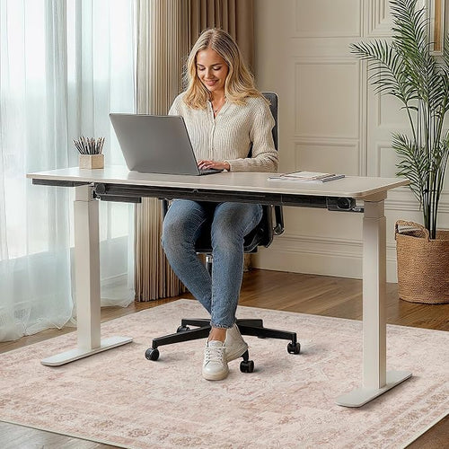 36"x60" Office Chair Mat for Hardwood Tile Floor, Under Desk Carpet Protector - Image 2