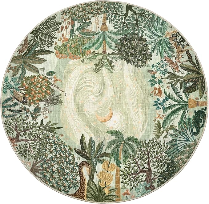 GarveeHome Round Area Rugs 4ft for Kids Room - Image 8