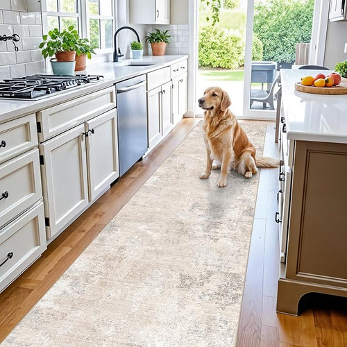 3x15 Ft Long Hallway Runner Rug – Non-Slip Washable Kitchen Floor Rug by BYYVOORugsforYourHome