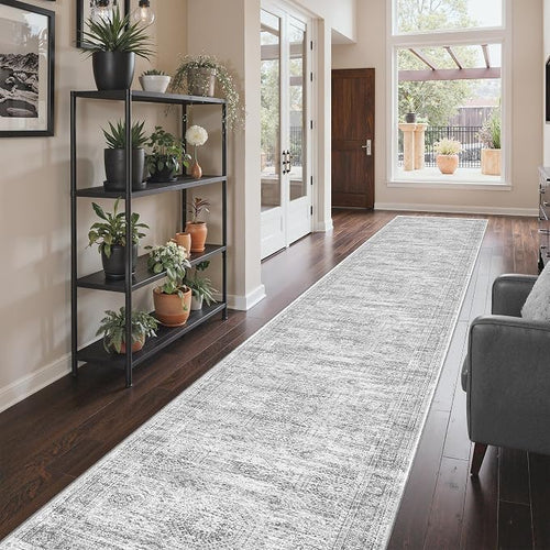 3x18 Washable Runner Rug for Hallway, Non-Slip Long Hallway Runner for Entryway by Restydon