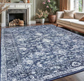 KILOCOCO Area Rug 9x12 Living Room Rug Washable Printed Vintage Floral Non Slip by Kilococo
