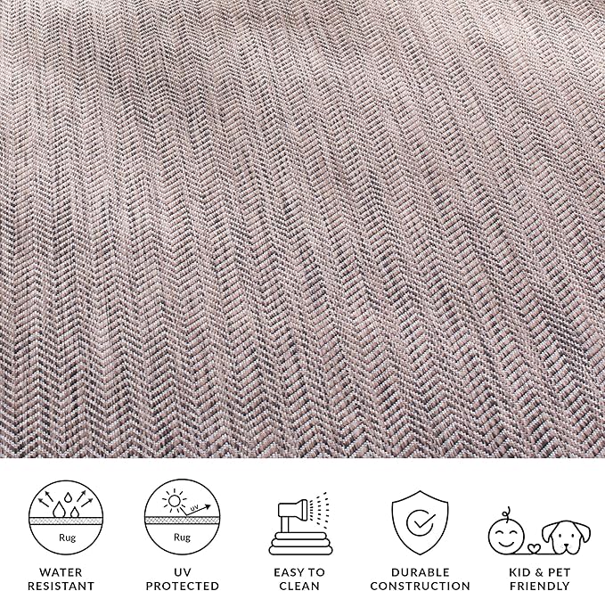 SAFAVIEH Outdoor Square Rug 5'3" - Image 7