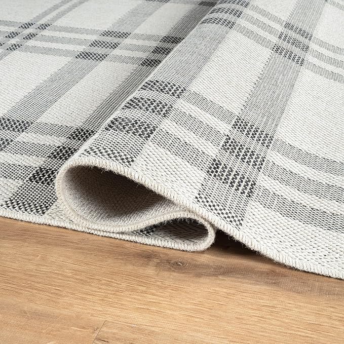 CAMILSON Easy Jute Rug 9x12, Indoor Outdoor Off-White Color Fiber Area Rugs - Image 3